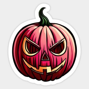 Smiling Jack O'Lantern Pumpkin Sticker